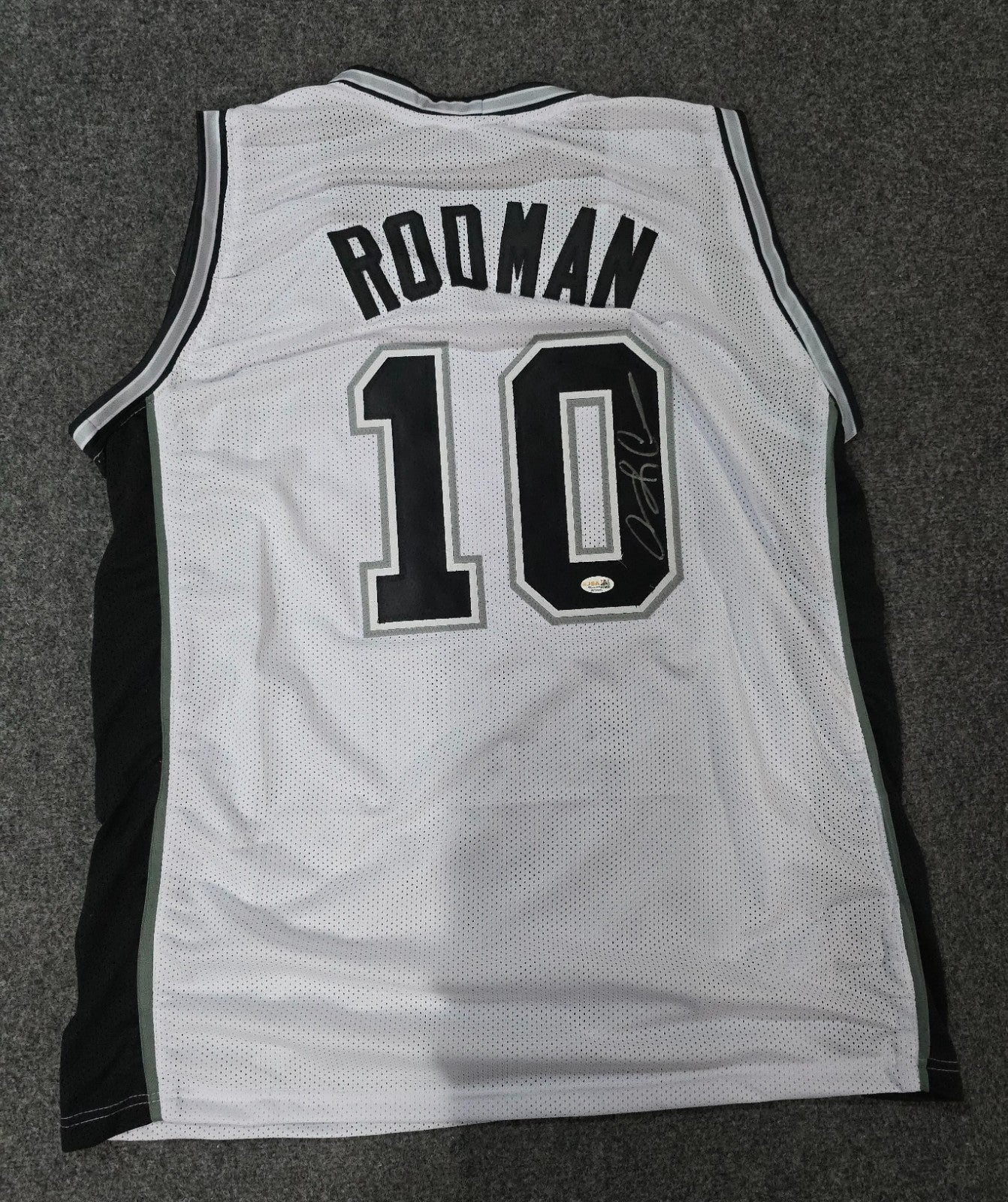 San Antonio Spurs Dennis Rodman Autographed Signed Jersey Jsa Holo