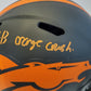 Kj Hamler Signed Inscribed Denver Broncos Eclipse Replica Full Sz Helmet Jsa Coa