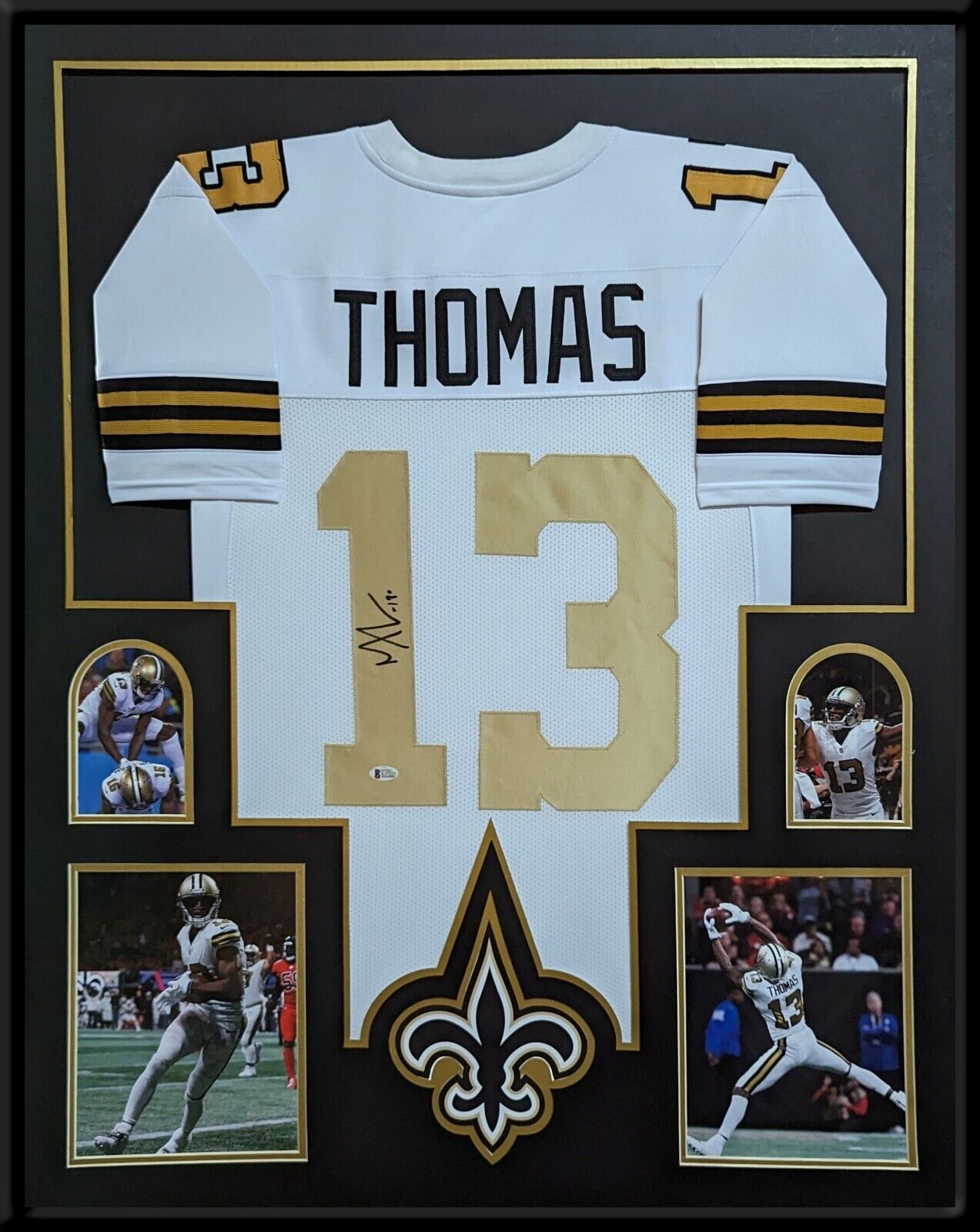 MVP Authentics Framed New Orleans Saints Michael Thomas Autographed Signed Jersey Beckett Coa 607.50 sports jersey framing , jersey framing