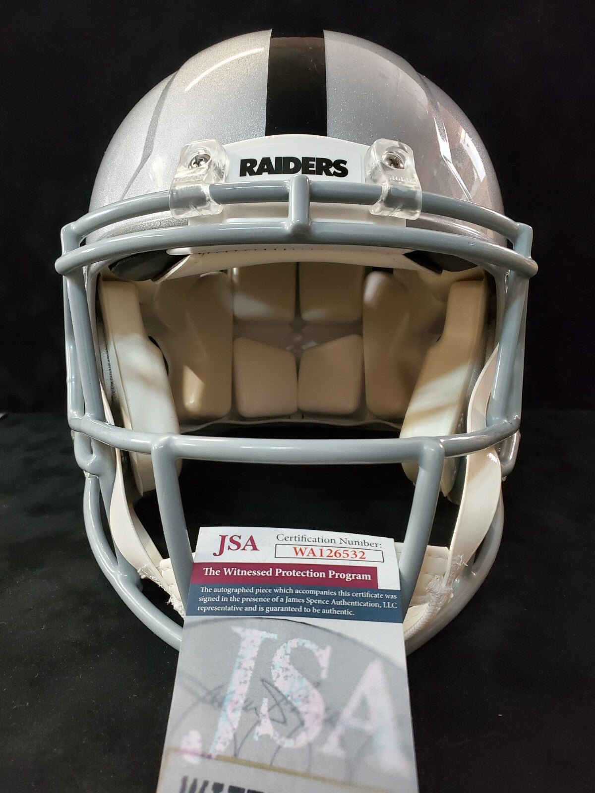 Las Vegas Raiders Davante Adams Signed Full Size Speed Authentic Helmet Jsa Coa