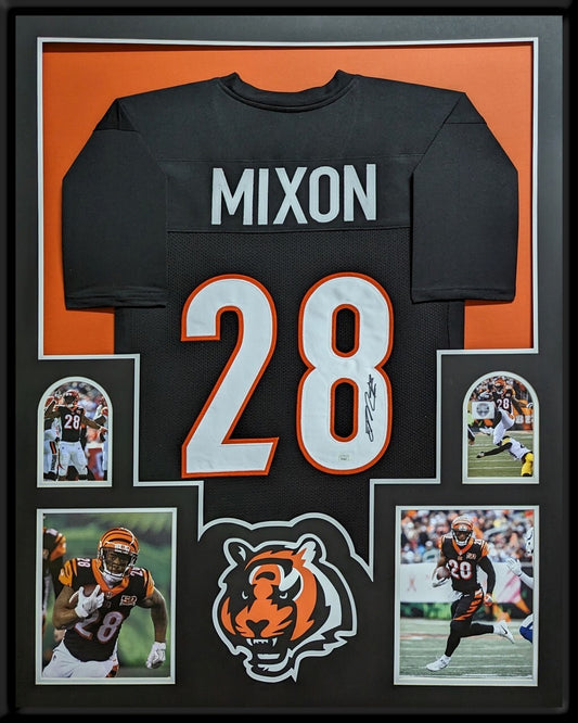 Framed Cincinnati Bengals Joe Mixon Autographed Jersey Jsa Coa