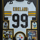 Framed Pittsburgh Steelers Levon Kirkland Autographed Signed Jersey Jsa Coa