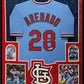 Suede Framed St Louis Cardinals Nolan Arenado Autographed Jersey Fanatics Holo