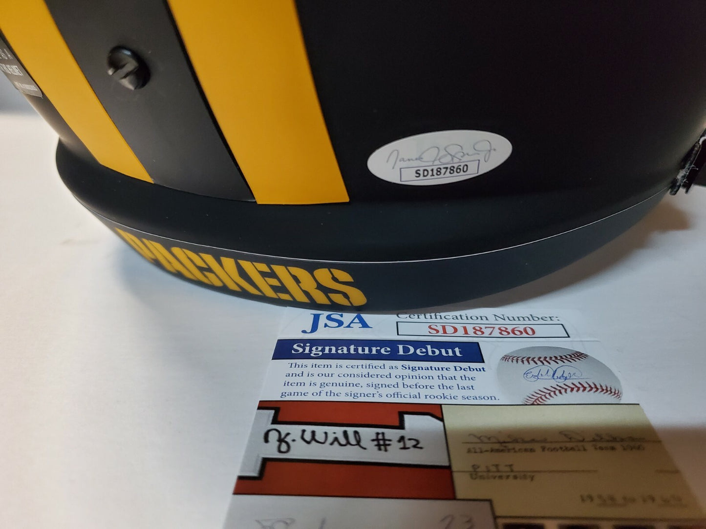 Green Bay Packers Eric Stokes Signed Insc Full Size Eclipse Replica Helmet Jsa