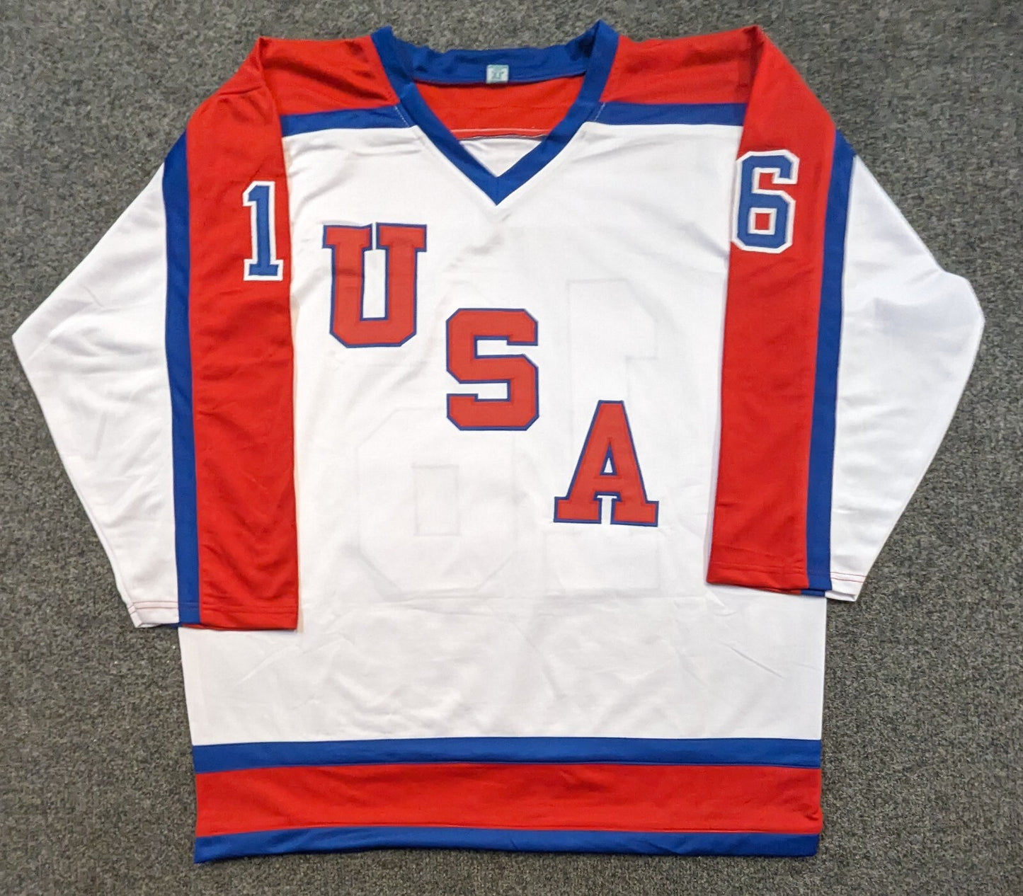 Pat Lafontaine Autographed Signed Inscribed "Hof 2003" Usa Hockey Jersey Beckett