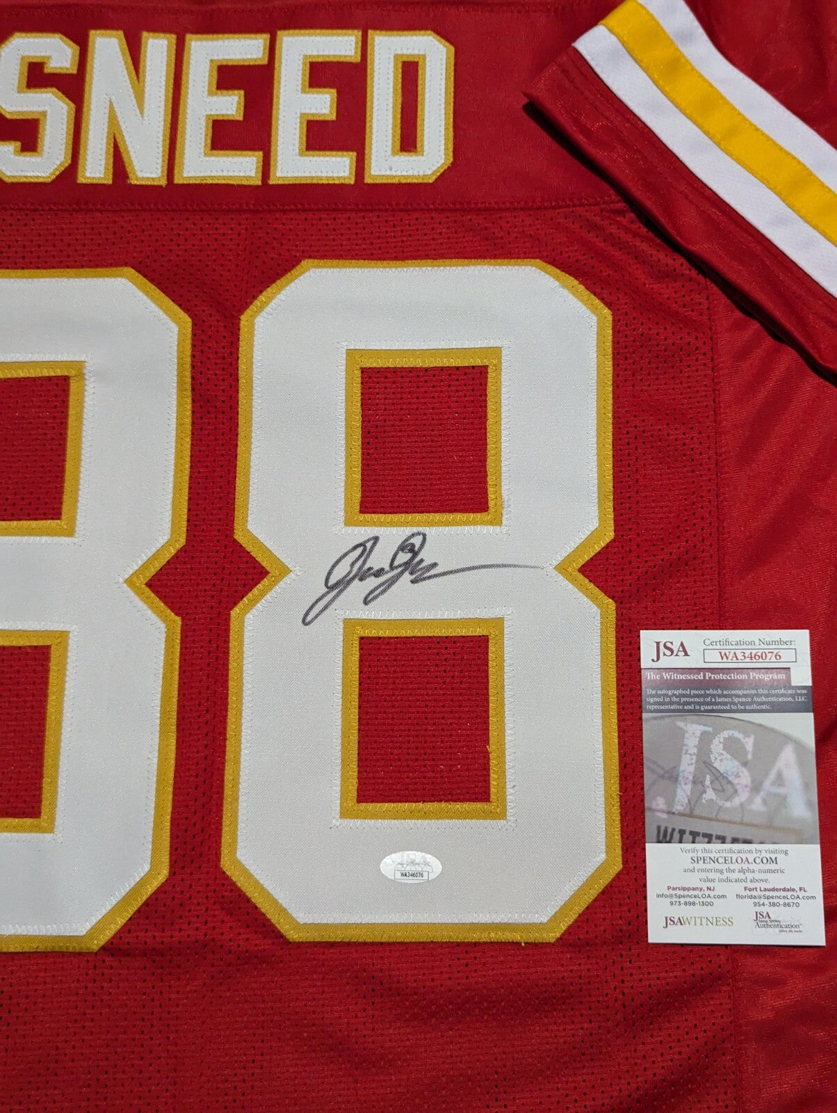 Kansas City Chiefs L'jarius Sneed Autographed Signed Jersey Jsa Coa
