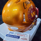 Washington Commanders Cole Kelley Autographed Signed Flash Mini Helmet Jsa Coa