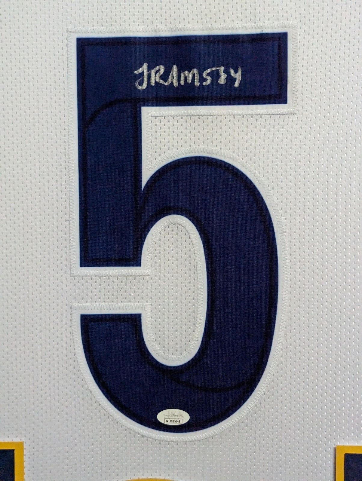 Framed Los Angeles Rams Jalen Ramsey Autographed Signed Jersey Jsa Coa