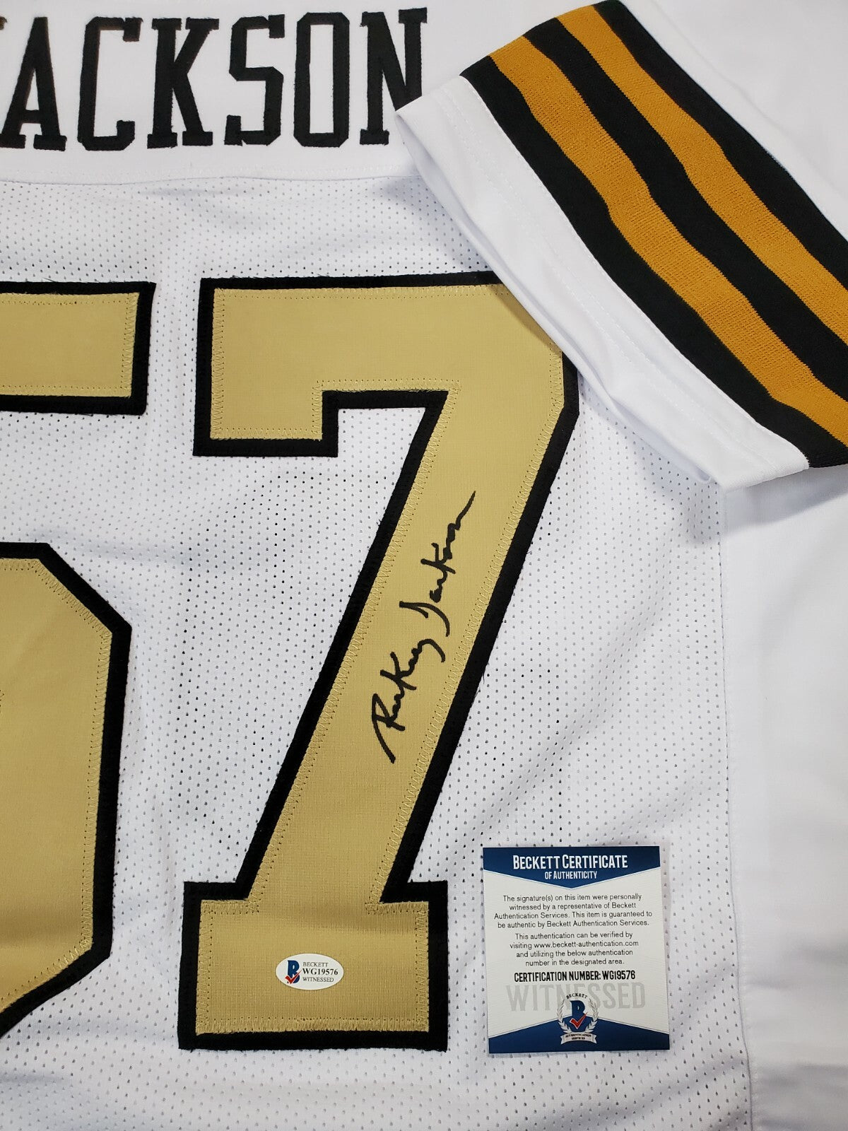 New Orleans Saints Rickey Jackson Autographed Signed Jersey Beckett  Coa