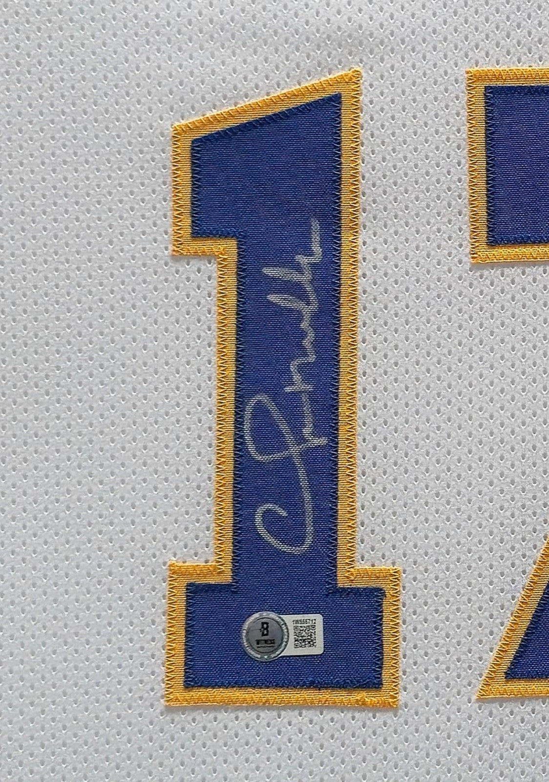 Framed Golden State Warriors Chris Mullin Autographed Signed Jersey Bas Coa
