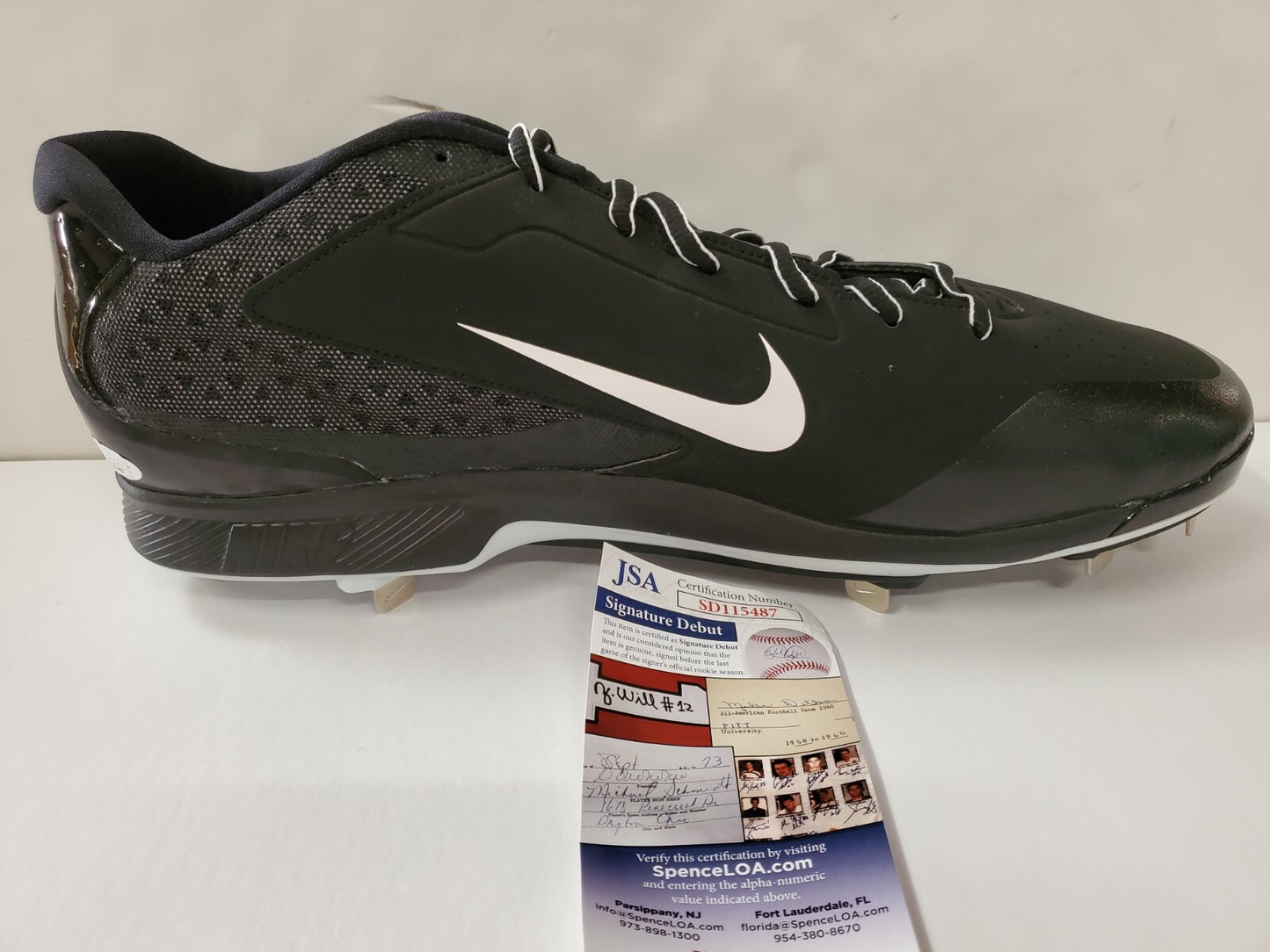 Oswald Peraza Autographed Signed Cleat Jsa Coa