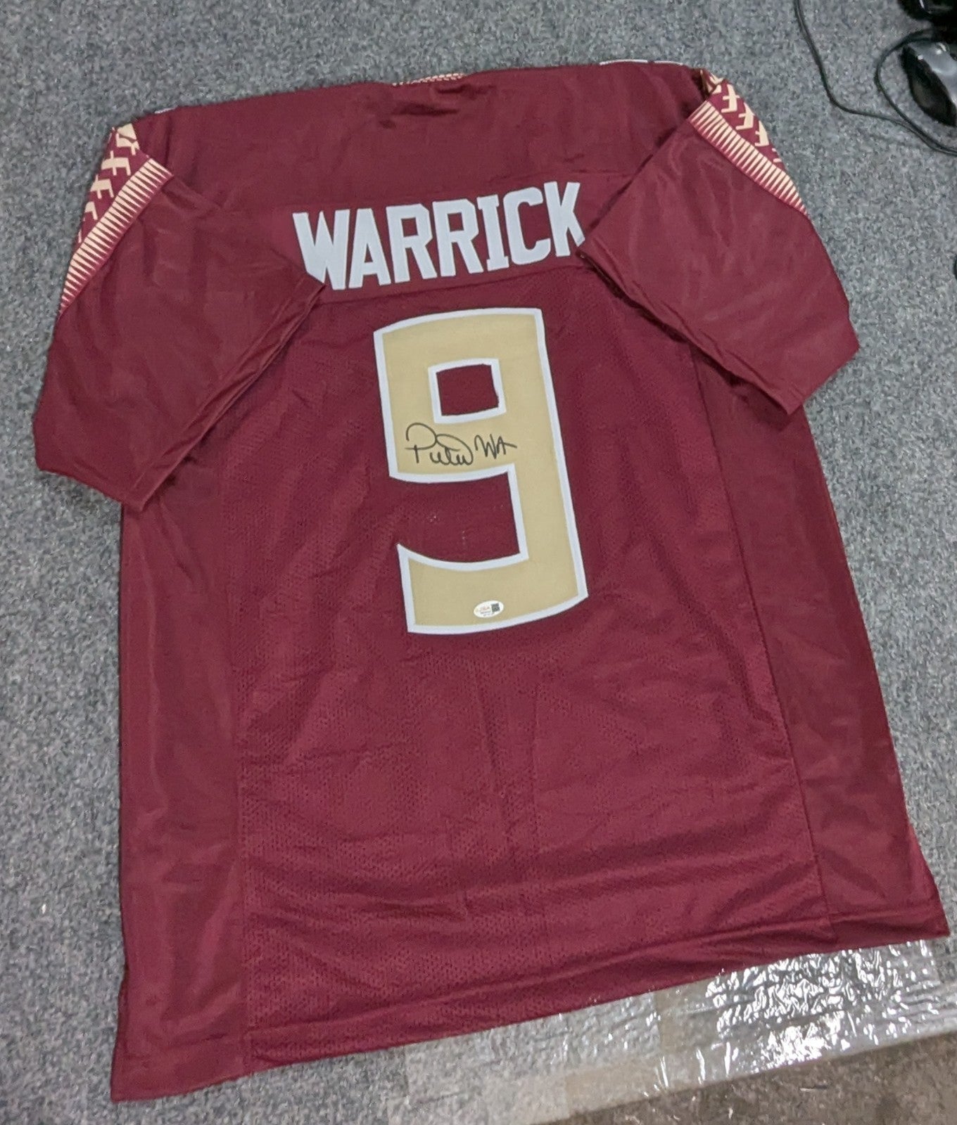 Florida State Seminoles Peter Warrick Autographed Signed Jersey Jsa Coa