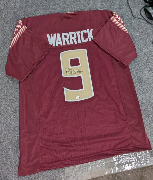 Florida State Seminoles Peter Warrick Autographed Signed Jersey Jsa Coa