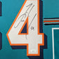 Framed In Suede Miami Dolphins Zach Thomas Autographed Signed Jersey Jsa Coa