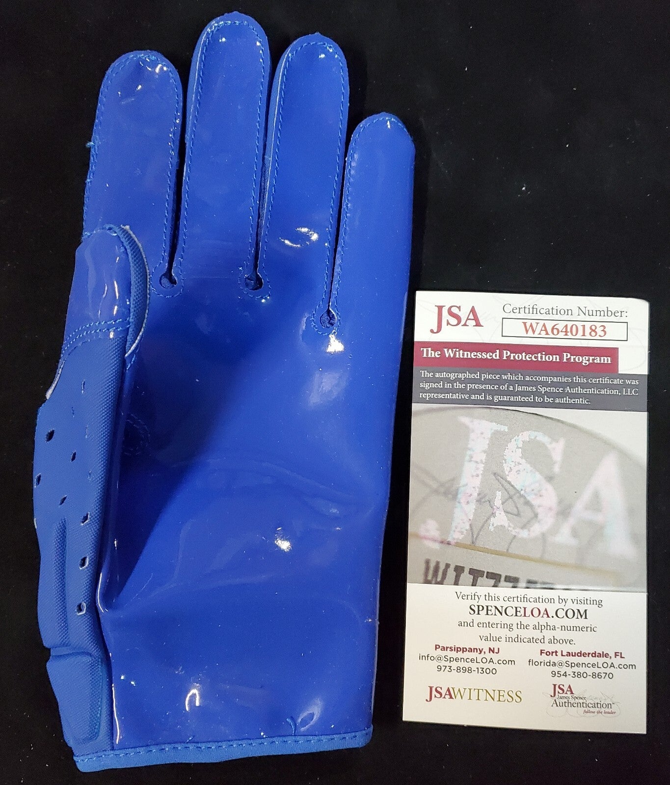 Denver Broncos Damarri Mathis Autographed Signed Glove Jsa Coa