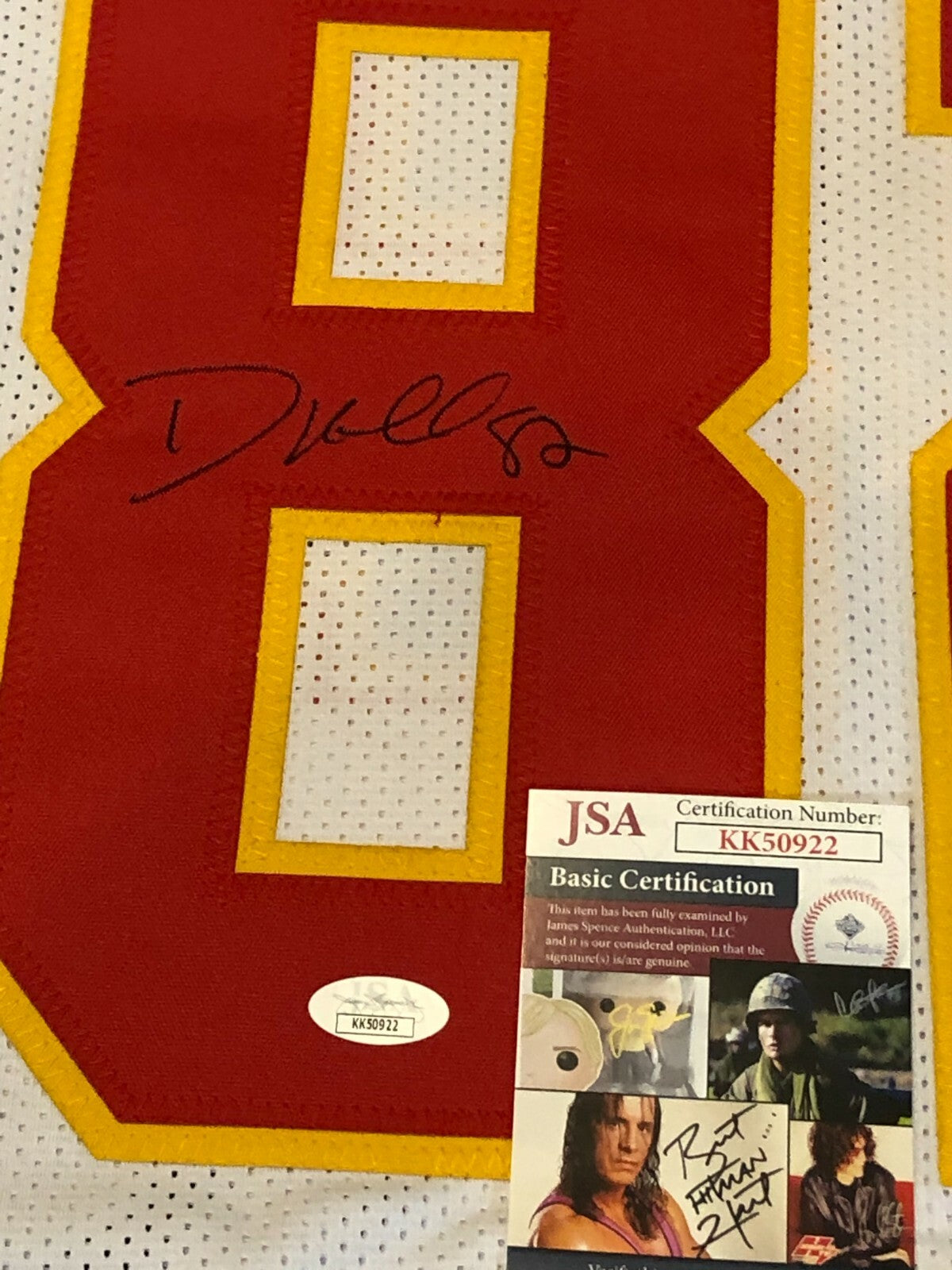 Kansas City Chiefs Dante Hall Autographed Signed Jersey Jsa  Coa