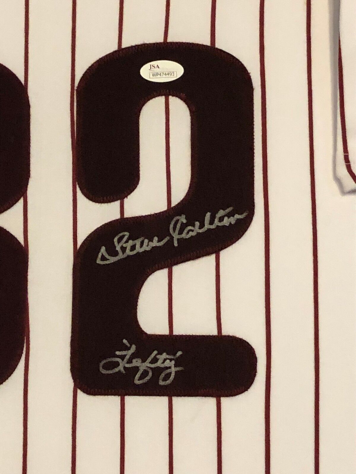 MVP Authentics Framed Philadelphia Phillies Steve Carlton Autographed Signed Jersey Jsa Coa 450 sports jersey framing , jersey framing