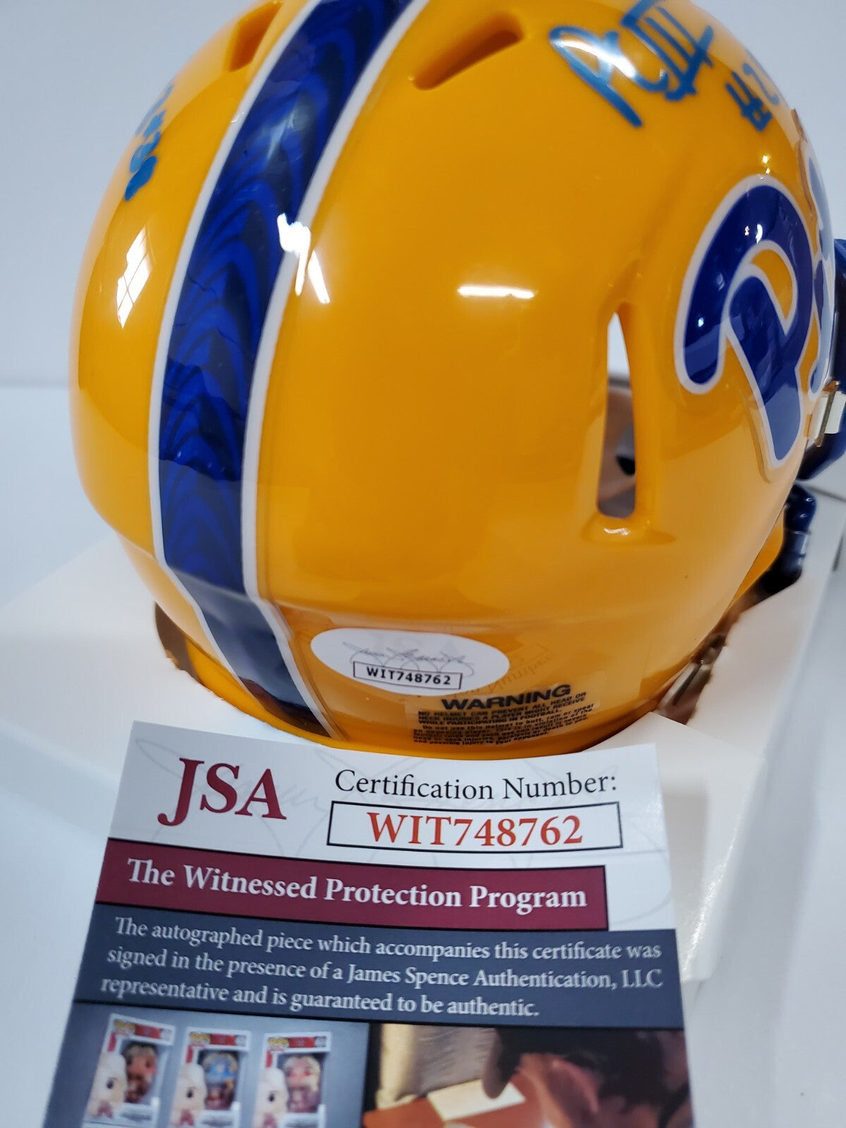 Pitt Panthers Phil Campbell Iii, Damarri Mathis, Cam Bright Signed Mini Jsa Coa