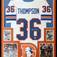 Framed Denver Broncos Billy Thompson Autographed Signed Jersey Jsa Coa