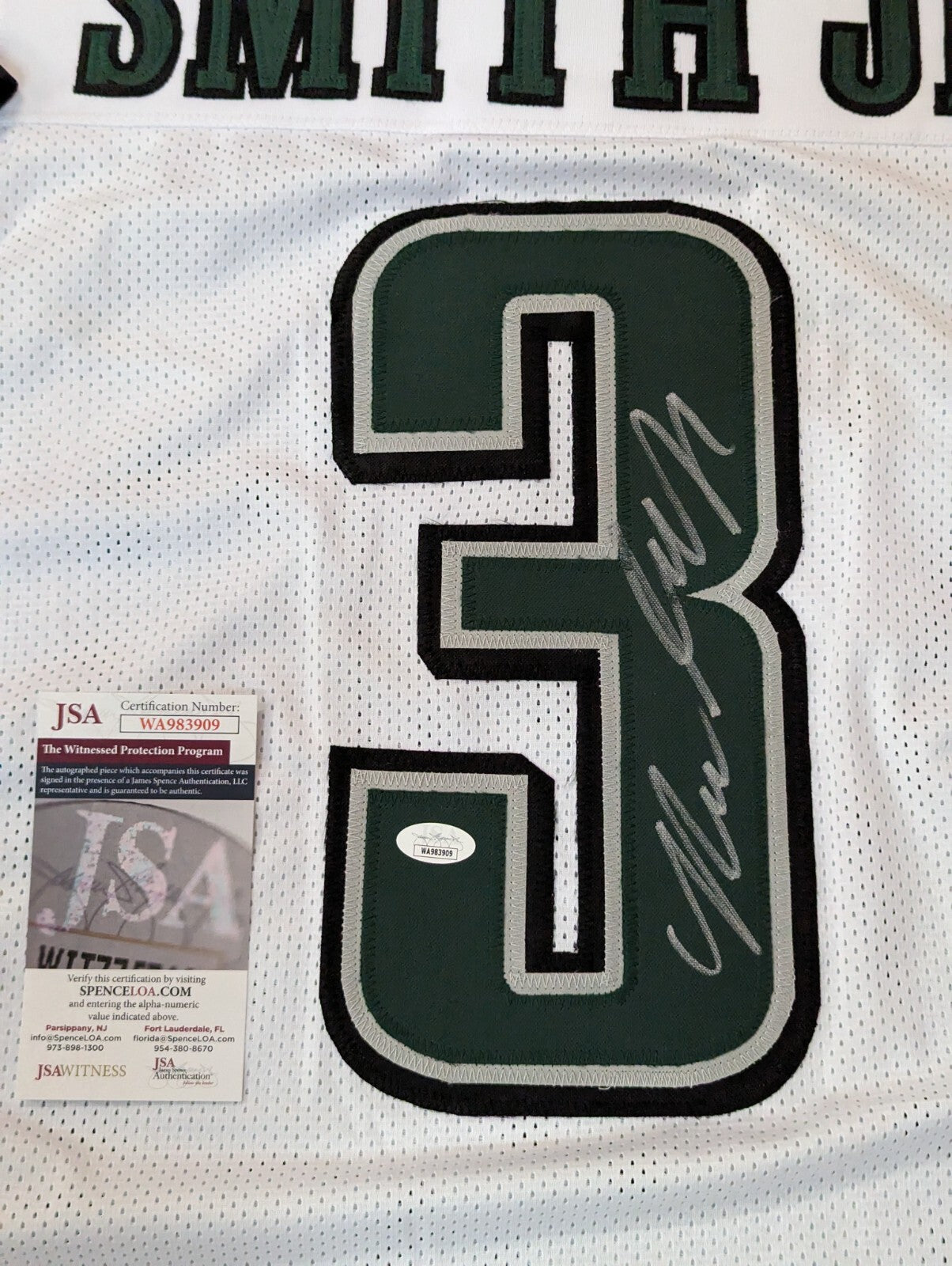 Philadelphia Eagles Nolan Smith Jr Autographed Signed Jersey Jsa Coa