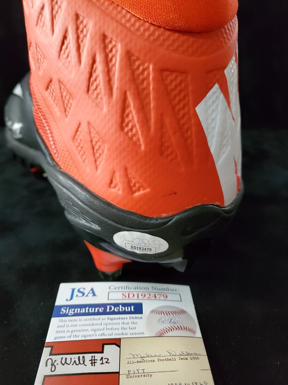 MVP Authentics Greg Newsome Ii Autographed Signed Cleat Jsa Coa 117 sports jersey framing , jersey framing