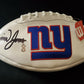 New York Giants Daniel Jones Autographed Signed Logo Football Beckett Holo