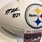 Marcus Allen Autographed Signed Pittsburgh Steelers Logo Football Jsa Coa