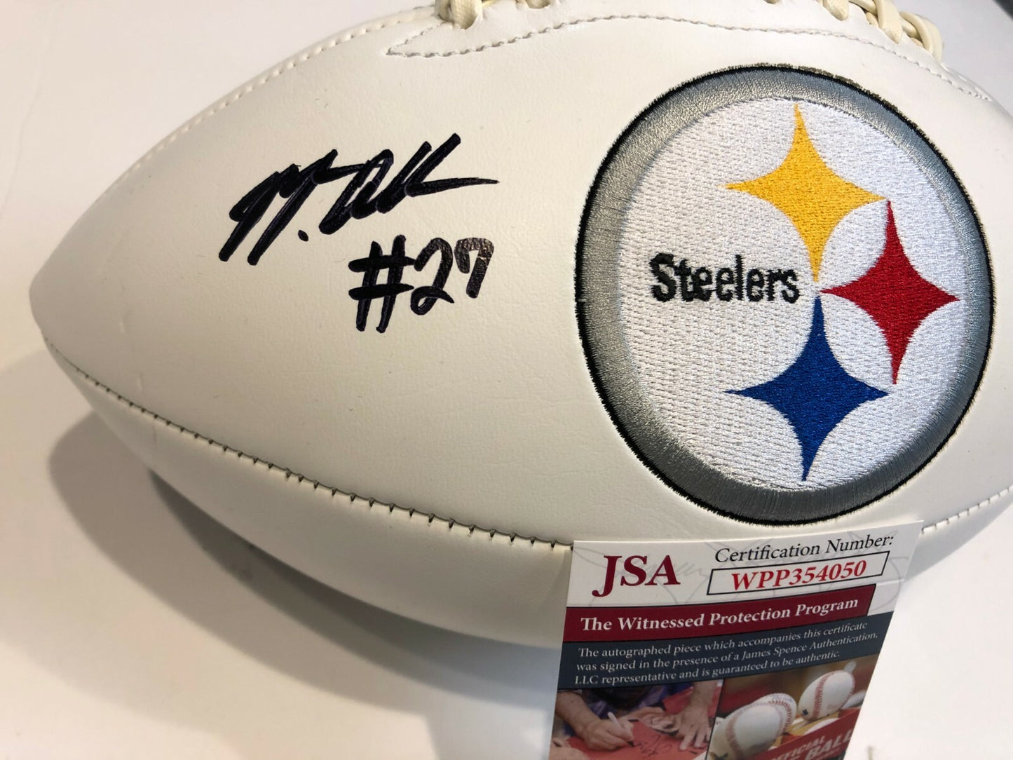 Marcus Allen Autographed Signed Pittsburgh Steelers Logo Football Jsa Coa