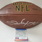 Denver Broncos Clinton Portis Autographed Signed Football Psa Coa