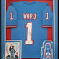 Framed Tennessee Titans Cam Ward Autographed Signed Jersey Jsa Coa