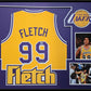 Framed Los Angeles Lakers Fletch Chevy Chase Signed Jersey Beckett Coa