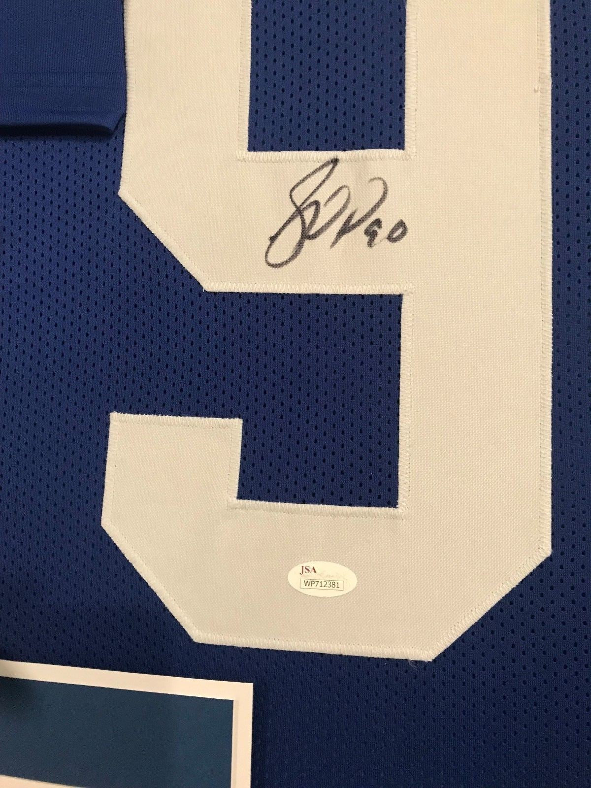 Framed Jason Pierre-Paul Autographed Signed New York Giants Jersey Jsa Coa