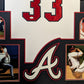Framed Atlanta Braves Steve Avery Autographed Signed Jersey Jsa Coa
