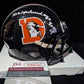 Denver Broncos Rick Upchurch Autographed Inscribed Throwback Mini Helmet Jsa Coa
