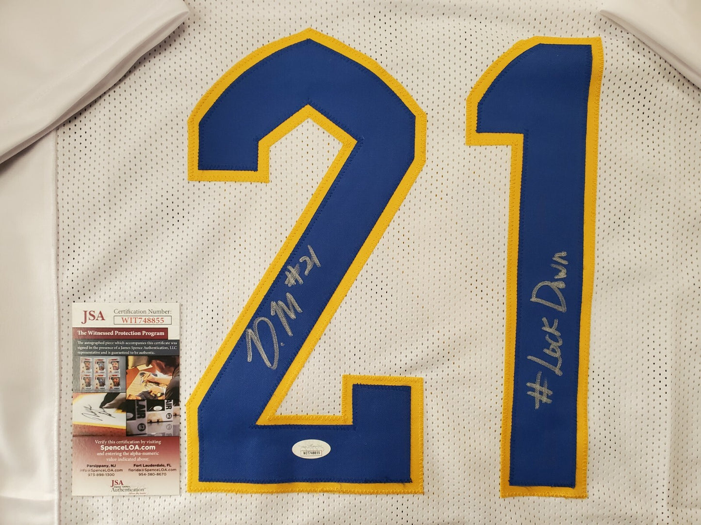 Pitt Panthers Damarri Mathis Autographed Signed Inscribed Jersey Jsa Coa