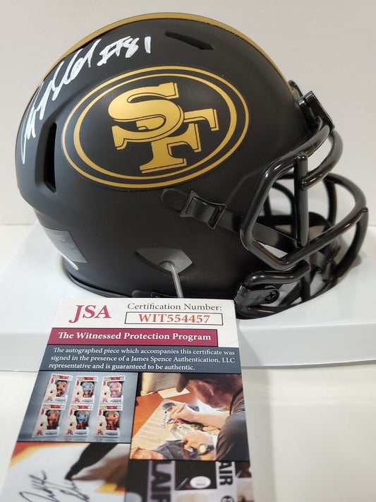 San Francisco 49Ers Anquan Boldin Autographed Eclipse Mini Helmet Jsa Coa