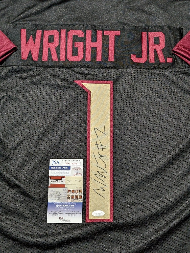 Florida State Seminoles Winston Wright Jr Autographed Signed Jersey Jsa Coa