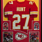 Framed Kansas City Chiefs Kareem Hunt Autographed Signed Jersey Tristar Hologram