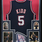 Framed New Jersey Nets Jason Kidd Autographed Signed Jersey Beckett Holo