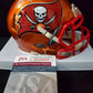 Tampa Bay Buccaneers Jamel Dean Autographed Flash Mini Helmet Jsa Coa