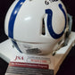 Indianapolis Colts Gary Brackett Autographed Signed Speed Mini Helmet Jsa Coa