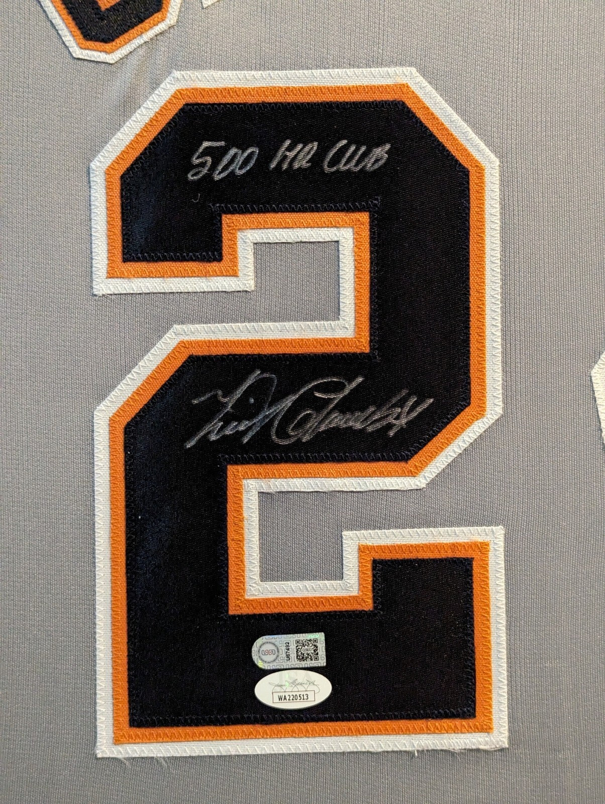 Suede Framed Detroit Tigers Miguel Cabrera Autographed Signed Jersey Jsa Coa