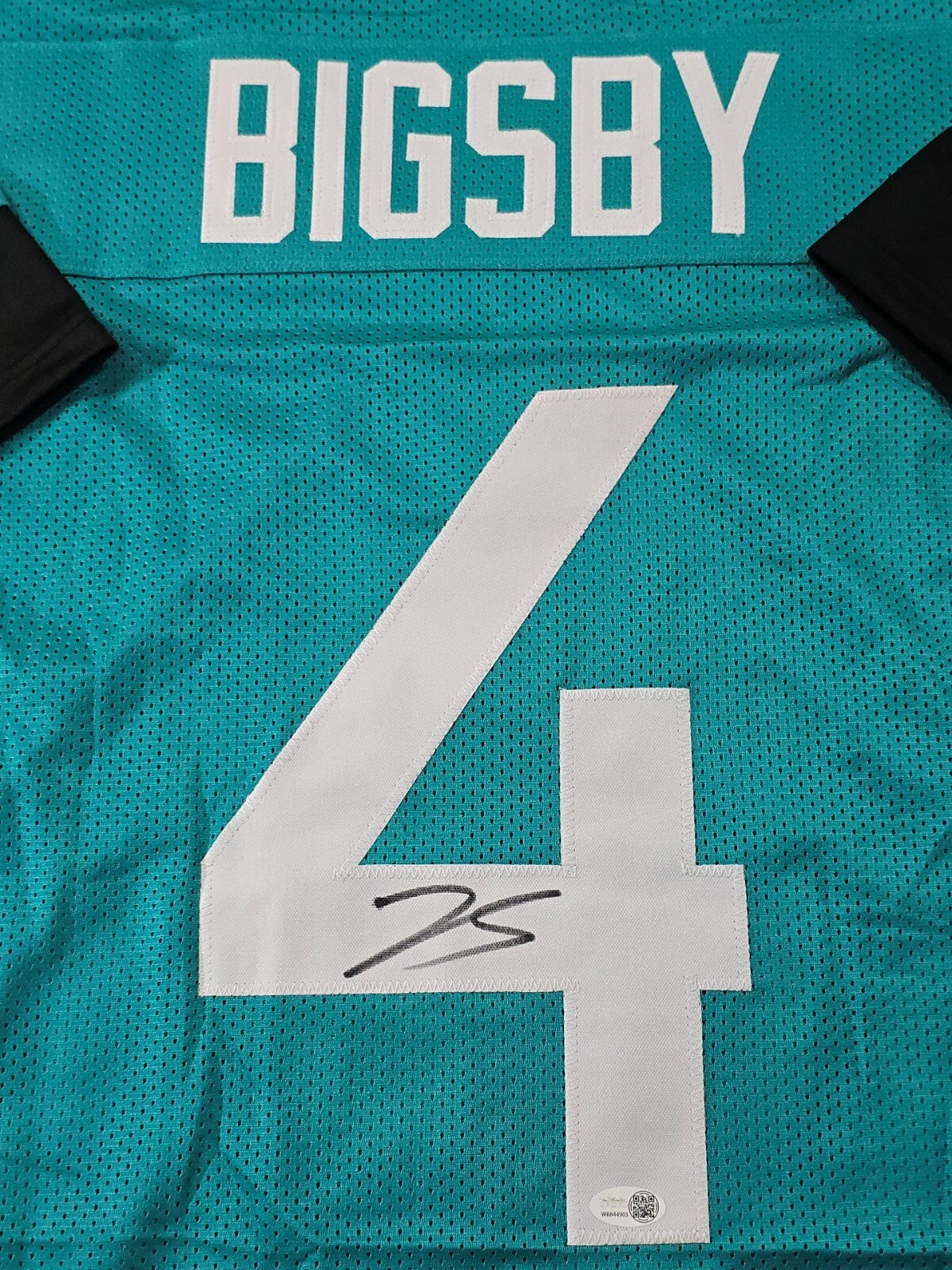 Jacksonville Jaguars Tank Bigsby Autographed Signed Jersey Jsa Coa