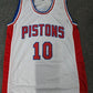 Detroit Pistons Dennis Rodman Autographed Signed Jersey Jsa Holo
