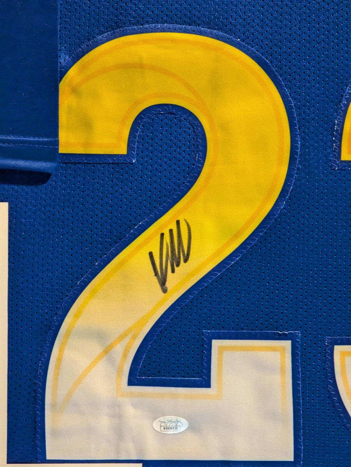 Custom Framed Los Angeles Rams Kyren Williams Autographed Signed Jersey Jsa Coa
