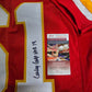Kansas City Chiefs Curley Culp Autographed Signed Inscribed Jersey Jsa Coa