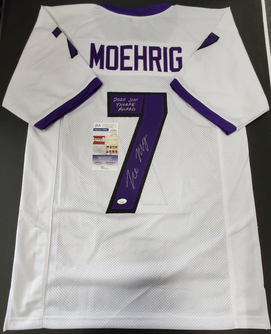 Tcu Horned Frogs Tre'von Moehrig Autographed Signed Inscribed Jersey Jsa Coa