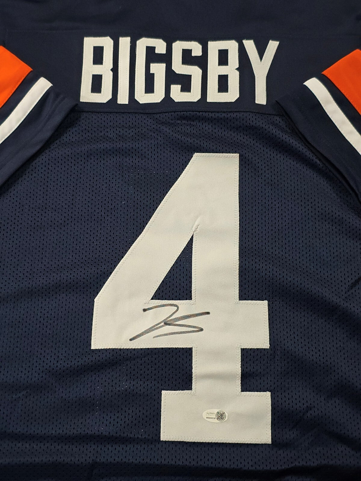 Auburn Tigers Tank Bigsby Autographed Signed Jersey Jsa Coa