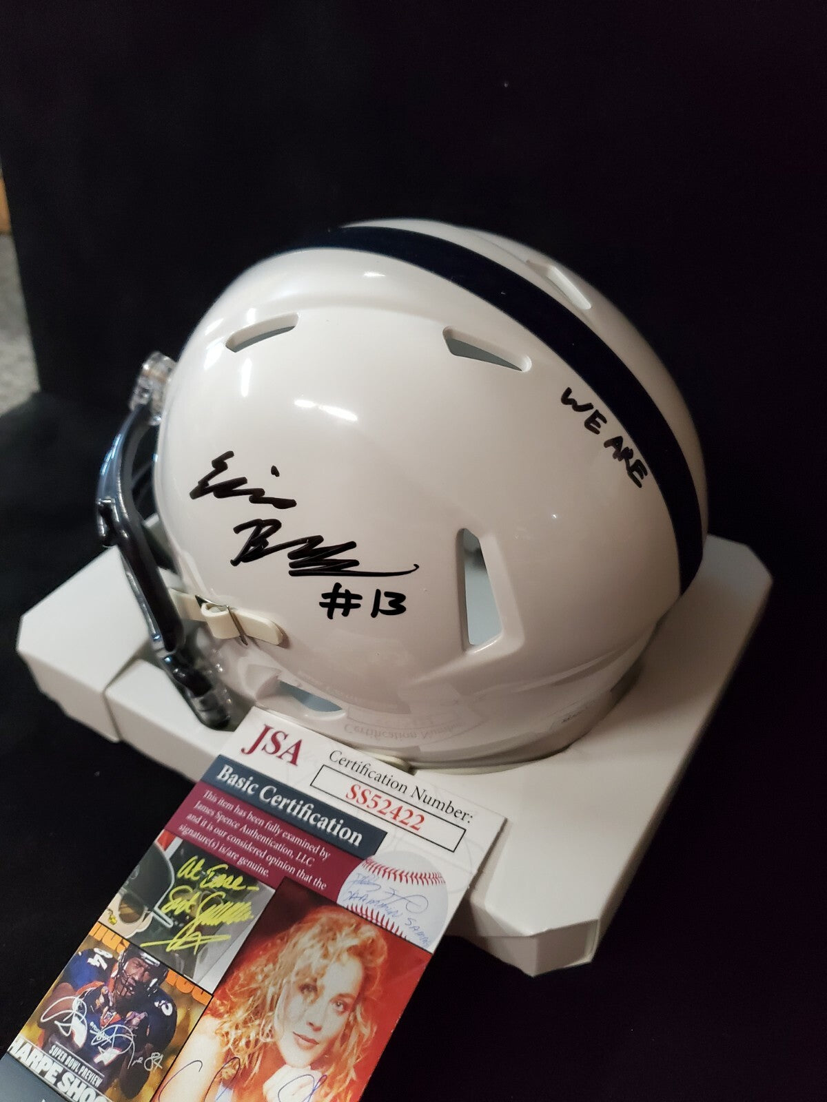 Penn State Nittany Lions Ellis Brooks Autographed Signed Mini Helmet Jsa Coa