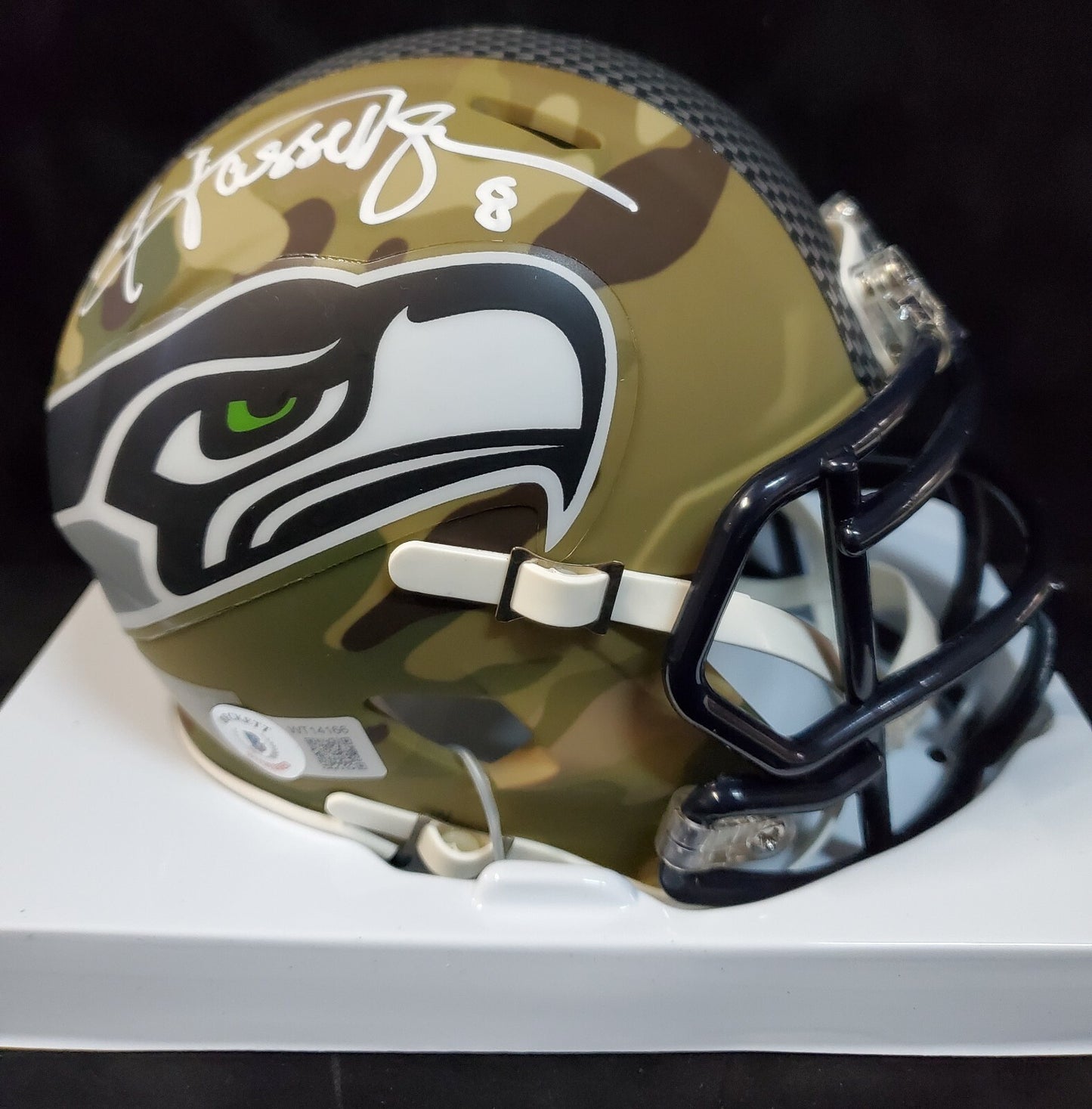 Seattle Seahawks Matt Hasselbeck Signed Alt Camo Mini Helmet Jsa Coa